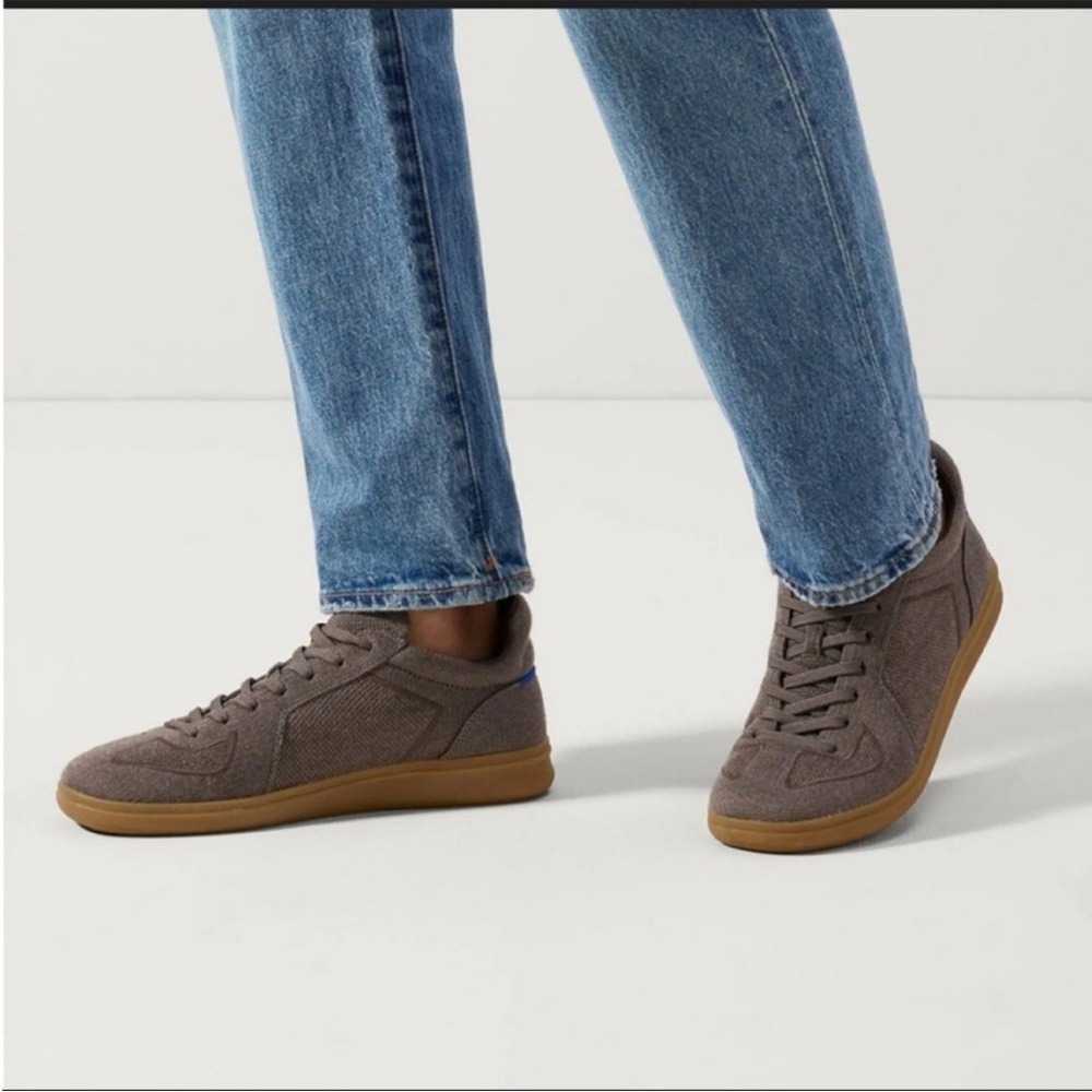 Rothy’s Men’s Sneaker Timber Brown Knit Lace Up Shoes Size 9.5 NIB